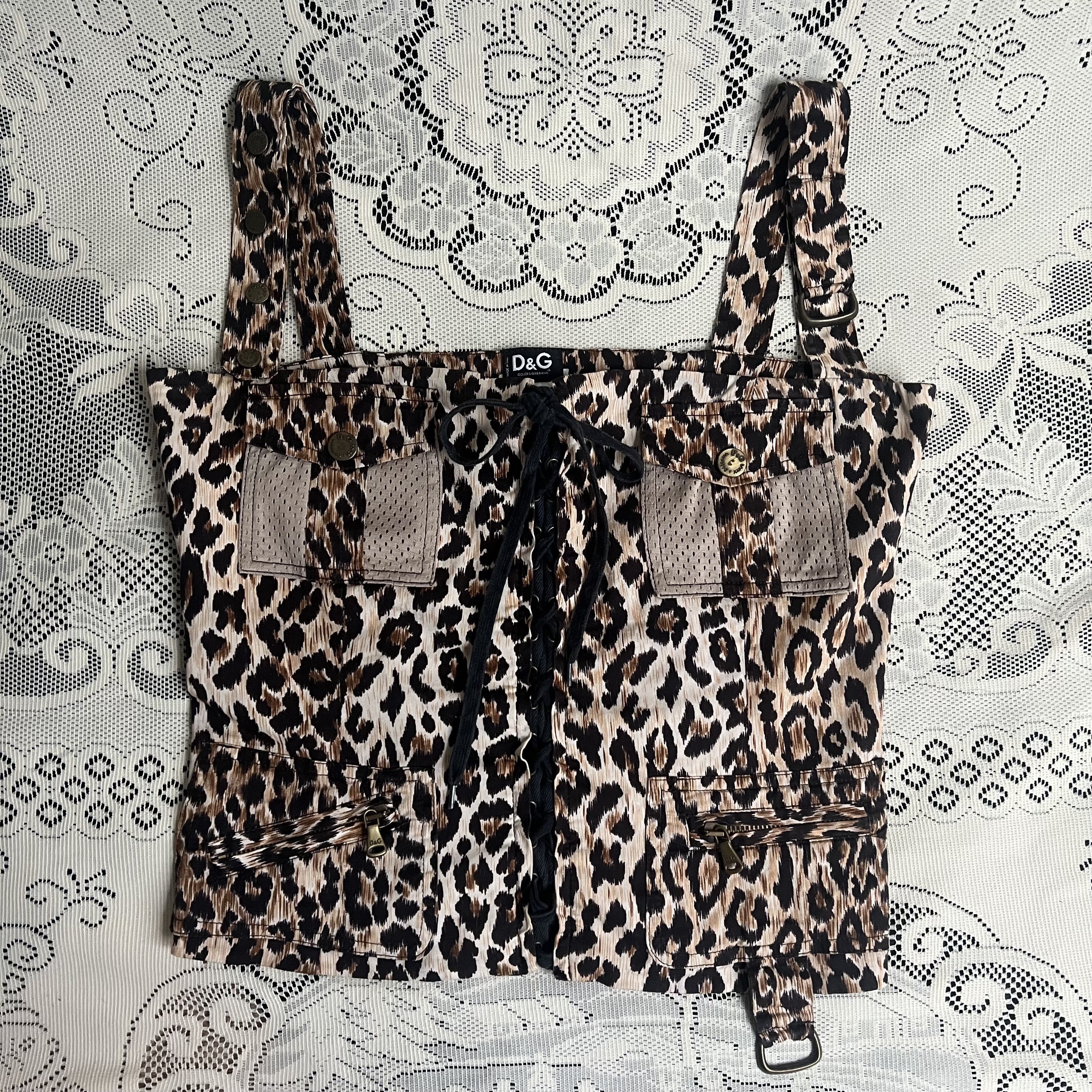 D&G Leopard Corset Top